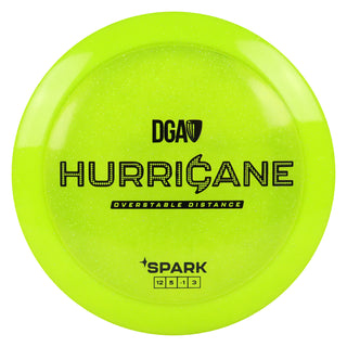 DGA Disc Golf Spark Hurricane Distance Driver 12/5/-1/3 DayGlo/Black 170-172g