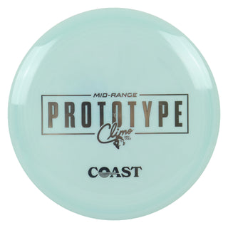 Climo Disc Golf Prototype Signature Line Coast Midrange 6/6/-1/1 Light Blue/Silver 171g