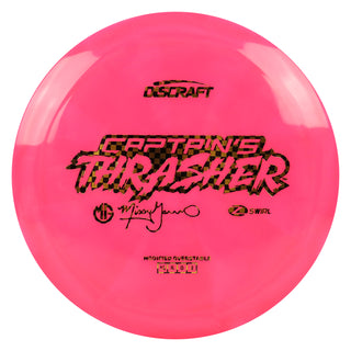 Discraft Disc Golf 2026 Missy Gannon Captain's Thrasher Driver 12/5/0/2 Hot Pink/Gold Checkers 175g