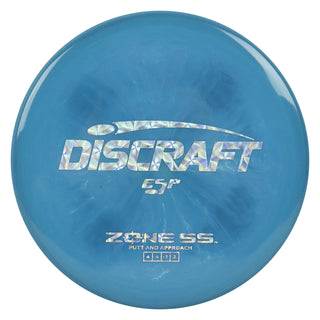 Discraft Disc Golf ESP Zone SS Putt and Approach 4/4/-1/2 Storm Blue/Holo Prisms 173-174g