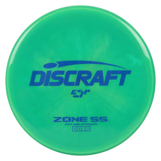 Discraft Disc Golf ESP Zone SS Putt and Approach 4/4/-1/2 Green/Navy 173-174g