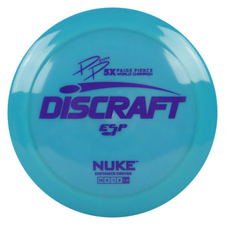 Discraft Disc Golf Paige Pierce Signature ESP Nuke Driver 13/5/-1/3 Turquoise/Purple 173-174g