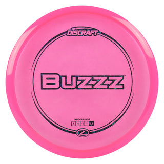 Discraft Disc Golf Z Line Buzzz Midrange Disc 5/4/-1/1 Pink/Black Stars 173-174g