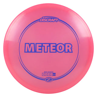 Discraft Disc Golf Z Line Meteor Midrange Disc 5/5/-3/1 Pink/Navy 177-180g