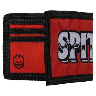 Spitfire Wheels Wallet Burnout Script Bi-Fold Red/Black