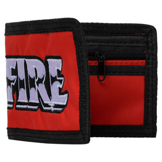 Spitfire Wheels Wallet Burnout Script Bi-Fold Red/Black