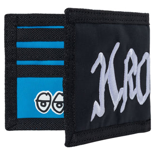 Krooked Skateboards Wallet Double Ok Script Black/Blue