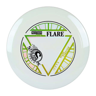 Streamline Disc Golf Neutron Flare Distance Driver 9/4/0/3.5 White/Gold 175 grams