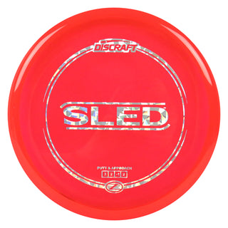 Discraft Disc Golf Z Line Sled Putt and Approach 3/2/-1/2 Red/Holo Shatter 170-172g