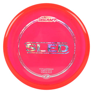 Discraft Disc Golf Z Line Sled Putt and Approach 3/2/-1/2 Red/Money Holo 175-176g
