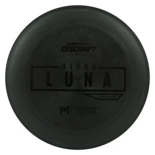 Discraft Disc Golf First Run Putter Line Hard UltraLuna Putt and Approach 3/4/0/1 Black/Black 169g