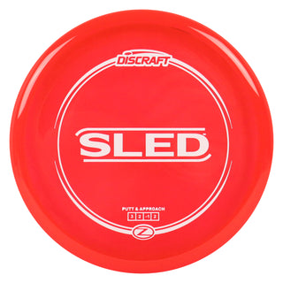 Discraft Disc Golf Z Line Sled Putt and Approach 3/2/-1/2 Red/White 170-172g