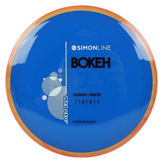 Axiom Disc Golf Simon Line Neutron Bokeh Fairway Driver 7/6/0/1 Dark Blue/Orange Red 166 grams