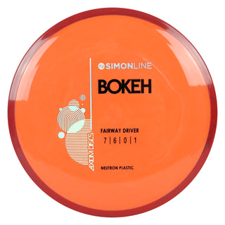 Axiom Disc Golf Simon Line Neutron Bokeh Fairway Driver 7/6/0/1 Orange/Red 174 grams