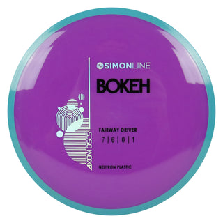Axiom Disc Golf Simon Line Neutron Bokeh Fairway Driver 7/6/0/1 Purple/Blue 173 grams