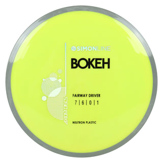 Axiom Disc Golf Simon Line Neutron Bokeh Fairway Driver 7/6/0/1 Yellow/Grey Marble 173 grams