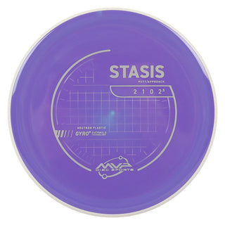 MVP Discs Sports Project Lab Coat Neutron Stasis Putt and Approach 2/1/0/2.5 Slate Purple 172 grams
