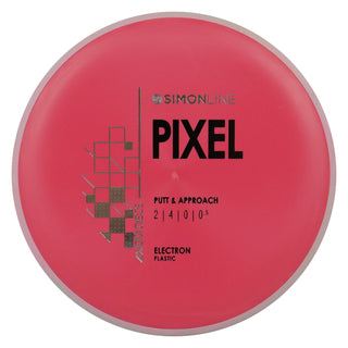 Axiom Disc Golf Simon Line Electron Lizotte Pixel Putter 2/4/0/0.5 Dark Red/Blush 172 grams