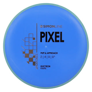 Axiom Disc Golf Simon Line Electron Lizotte Pixel Putter 2/4/0/0.5 Blue/Teal 174 grams