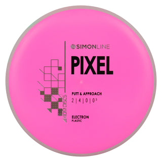 Axiom Disc Golf Simon Line Electron Lizotte Pixel Putter 2/4/0/0.5 Pink/Blush 172 grams