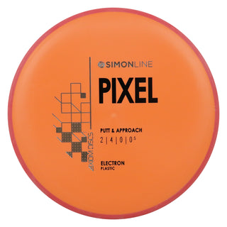 Axiom Disc Golf Simon Line Electron Lizotte Pixel Putter 2/4/0/0.5 Orange/Red 172 grams