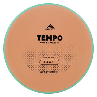 Axiom Disc Golf Electron Tempo Putt and Approach 4/4/0/2.5 Orange/Teal 170 grams