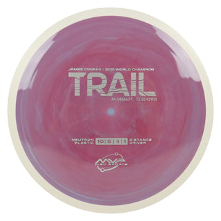 MVP Discs Sports Project Lab Coat James Conrad Neutron Trail Distance Driver 10/5/-1/1 Maroon Swirl 174 grams