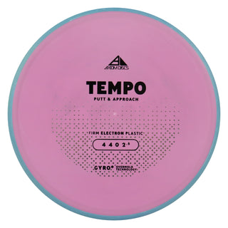 Axiom Disc Golf Electron Firm Tempo Putt and Approach 4/4/0/2.5 Pink/Blue 175 grams