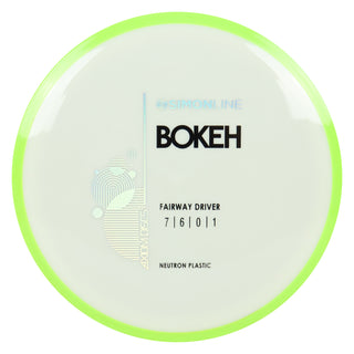 Axiom Disc Golf Simon Line Neutron Bokeh Fairway Driver 7/6/0/1 White/Lime 165 grams