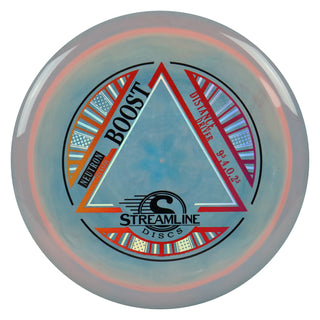 Streamline Discs Neutron Boost Distance Driver 9.5/4/0/2.5 Storm Blue Pink/Orange Red 175 grams