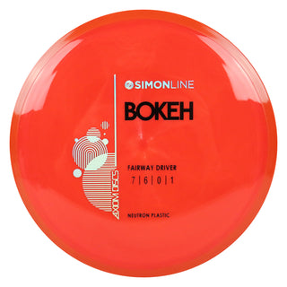 Axiom Disc Golf Simon Line Neutron Bokeh Fairway Driver 7/6/0/1 Red/Orange Red 166 grams