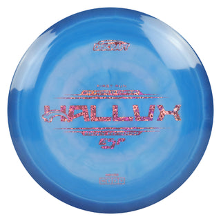 Discraft Disc Golf Ricky Wysocki First Run ESP Hallux Distance Driver 10/5/0/3 Dark Blue/Pink Hearts 168g