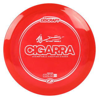 Discraft Disc Golf Anthony Barela Signature Series Z Line Cigarra Driver 7/6/-1/2 Red/White 168g