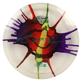 Discraft Disc Golf Paul McBeth Z Line Fly Dye Athena Fairway Driver 7/5/0/2 Black Red Splat/Green 173-174g