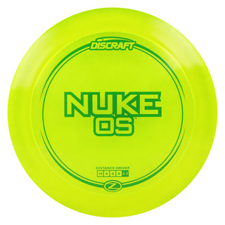 Discraft Disc Golf Z Line Nuke OS Distance Driver 13/4/0/4 Yellow/Green 173-174g