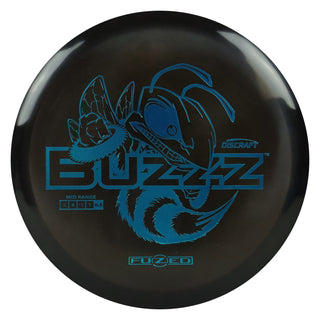 Discraft Disc Golf Fuzed Line Buzzz with Saw Pattern Midrange 5/4-1/1 Black with Pink Saw/Turquoise 170-172g