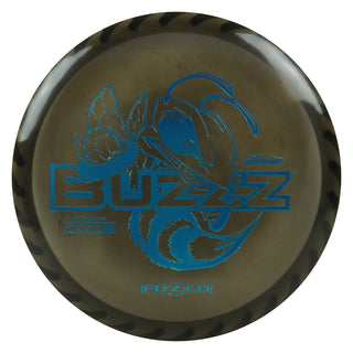 Discraft Disc Golf Fuzed Line Buzzz with Saw Pattern Midrange 5/4-1/1 Black with White Saw/Turquoise 173-174g