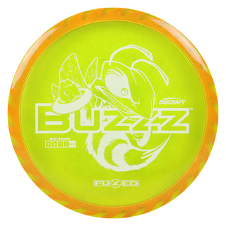Discraft Disc Golf Fuzed Line Buzzz with Saw Pattern Midrange 5/4-1/1 DayGlo with Pink Saw/White 173-174g