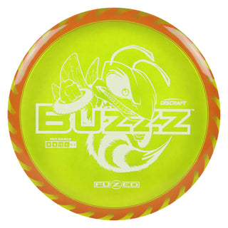 Discraft Disc Golf Fuzed Line Buzzz with Saw Pattern Midrange 5/4-1/1 DayGlo with Red Saw/White 173-174g