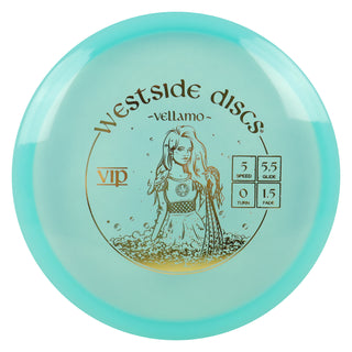 Westside Disc Golf VIP Vellamo Midrange 5/5.5/0/1.5 Blue/Gold 175 grams