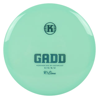 Kastaplast Disc Golf First Run K1 Gadd Midrange 5/5/0/2 Mint Green/Slate 174 grams