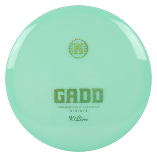 Kastaplast Disc Golf First Run K1 Gadd Midrange 5/5/0/2 Mint Green/Green Shimmer 174 grams