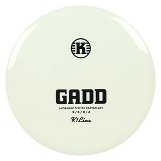 Kastaplast Disc Golf K1 Gadd Midrange 5/5/0/2 White/Black 173 grams