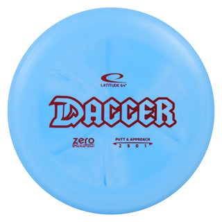 Latitude 64 Disc Golf Zero Hard Dagger Putter 2/5/0/1 Blue/Red 173 grams