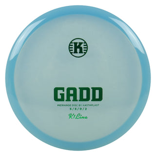 Kastaplast Disc Golf K1 Gadd Midrange 5/5/0/2 Clear Blue/Green 173 grams