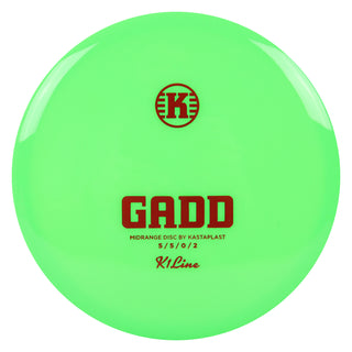 Kastaplast Disc Golf K1 Gadd Midrange 5/5/0/2 Green/Red 173 grams