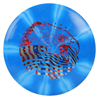 Dynamic Disc Golf Fuzion Burst Truth Screaming Eagle Midrange Blue/USA 177 grams