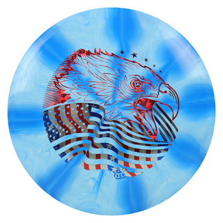 Dynamic Disc Golf Fuzion Burst Truth Screaming Eagle Midrange Light Blue/USA 177 grams