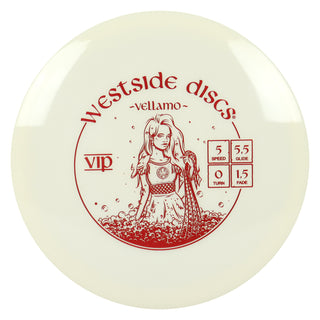 Westside Disc Golf VIP Vellamo Midrange 5/5.5/0/1.5 White/Red 177 grams
