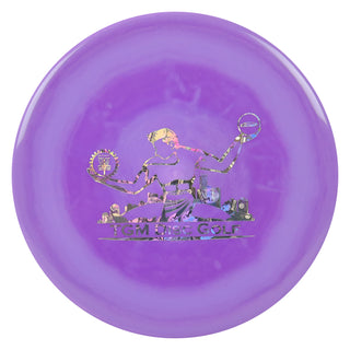 Discraft ESP Zone with TGM Disc Golf Stamp Putt and Approach Purple/Money Holo 174g